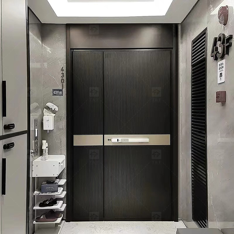 Modern Design Security Steel Entry Door Exterior Security Doors Homes Rntrance Villa Security Entrance Doors