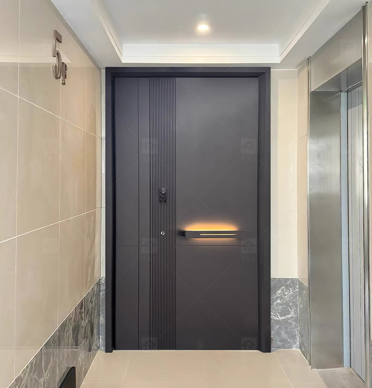 Modern Design Security Steel Entry Door Exterior Security Doors Homes Rntrance Villa Security Entrance Doors