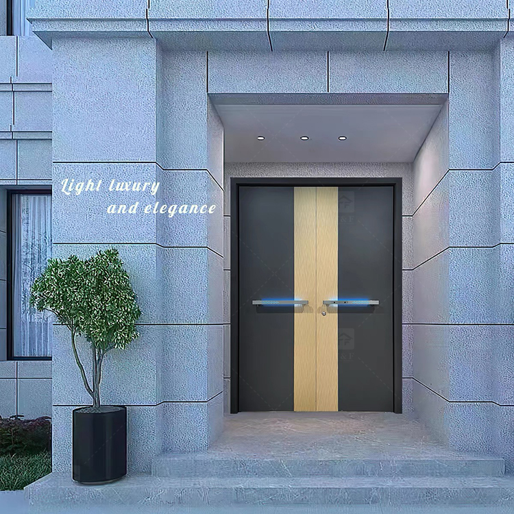 Modern Design Security Steel Entry Door Exterior Security Doors Homes Rntrance Villa Security Entrance Doors