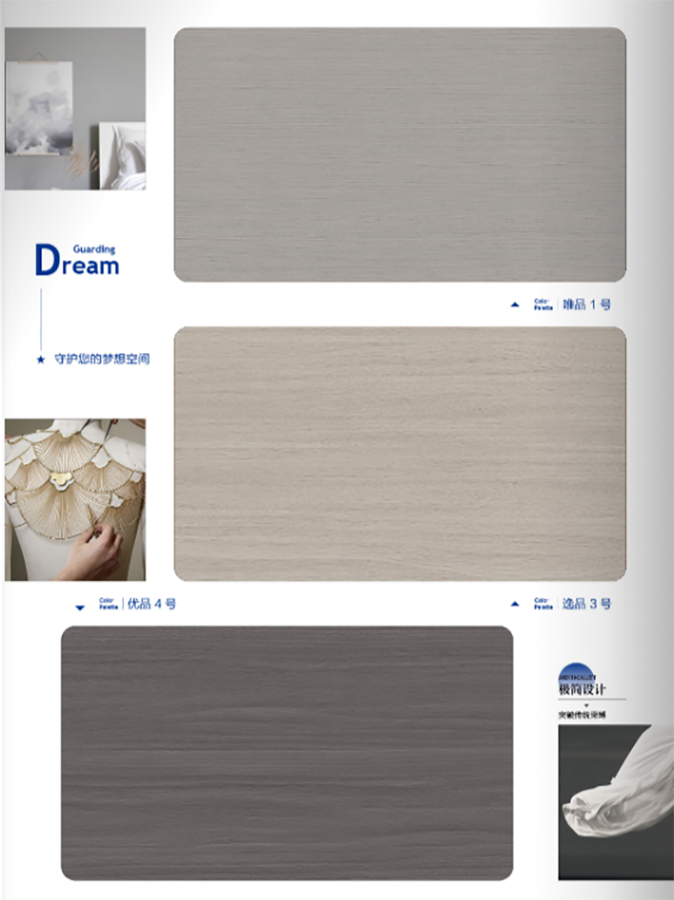 French Simple Design Sliding Interior Wood Door New Design Wooden Bedroom Door