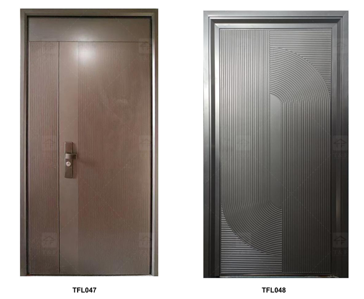 Modern Design Villa Stainless Steel High Quality Residential Security Door