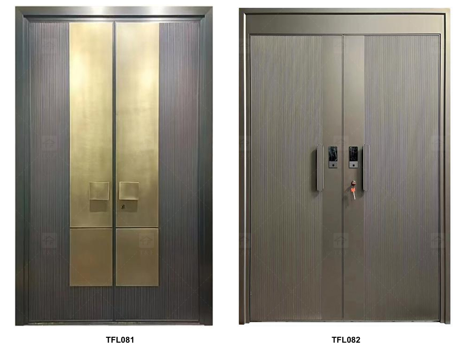 Modern Design Villa Stainless Steel High Quality Residential Security Door