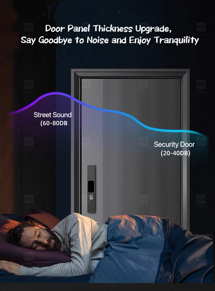 Modern Design Villa Stainless Steel High Quality Residential Security Door