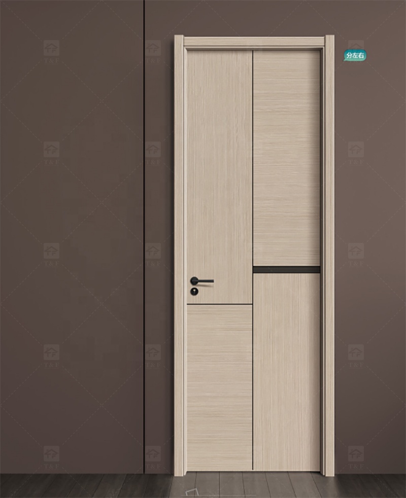 2024 New Designs Sliding Solid Wooden Interior Room Doors Villa House Wood Doors for Bedrooms and Office