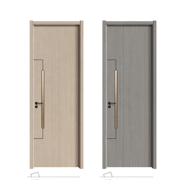 Ashion Solid Wood Door Modern Latest Design Door Formaldehyde Free Interior Modern Bedroom Doors for Houses