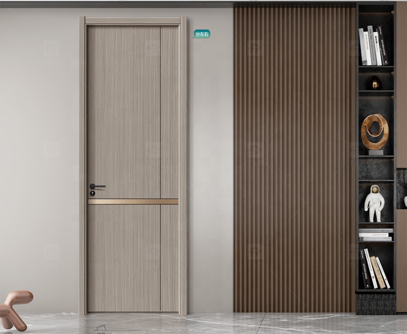 Ashion Solid Wood Door Modern Latest Design Door Formaldehyde Free Interior Modern Bedroom Doors for Houses