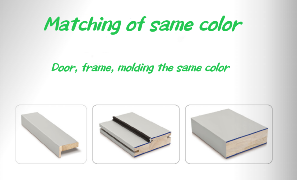 Ashion Solid Wood Door Modern Latest Design Door Formaldehyde Free Interior Modern Bedroom Doors for Houses