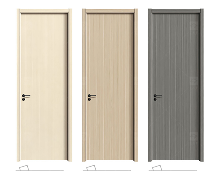 Ashion Solid Wood Door Modern Latest Design Door Formaldehyde Free Interior Modern Bedroom Doors for Houses