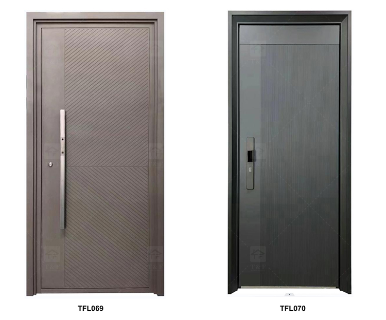 Luxury Double Exterior Doors Front Entrance Modern Door Exterior Entrance Door for Villia