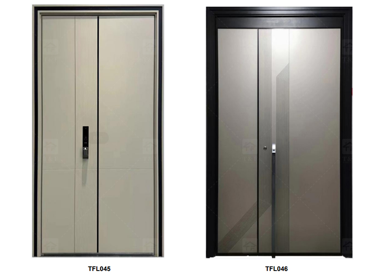 Luxury Double Exterior Doors Front Entrance Modern Door Exterior Entrance Door for Villia