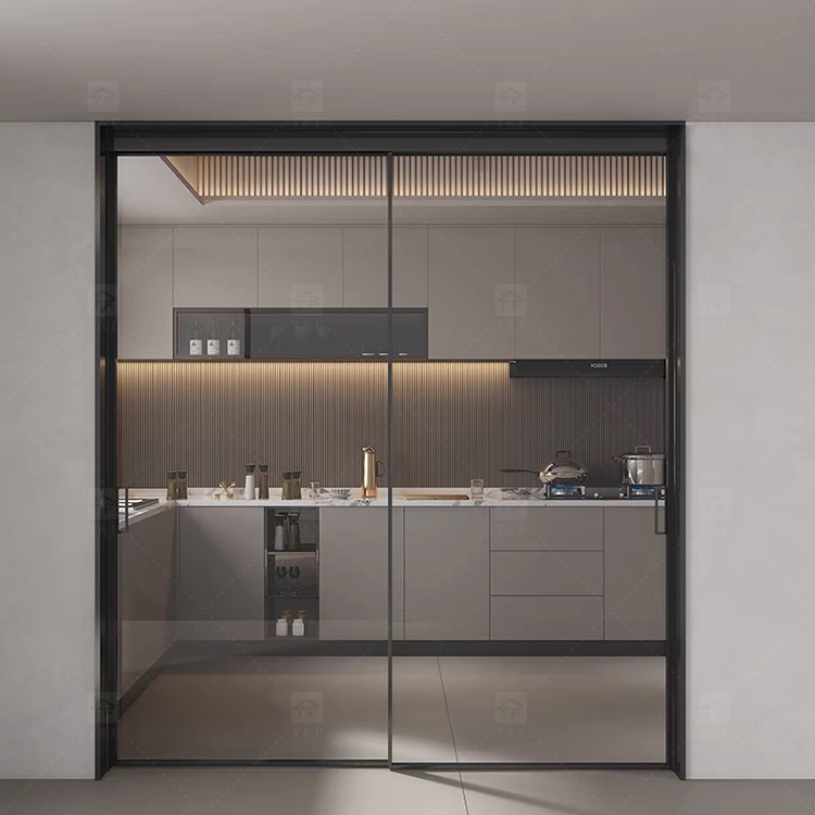New Design Living Room Porte Coulissante Glass Sliding Doors Soundproof Interior Sliding Door