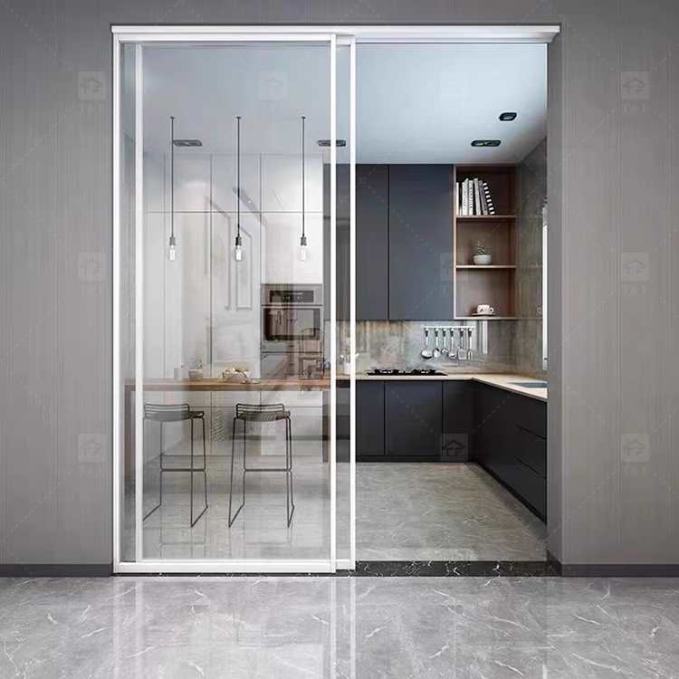 New Design Living Room Porte Coulissante Glass Sliding Doors Soundproof Interior Sliding Door