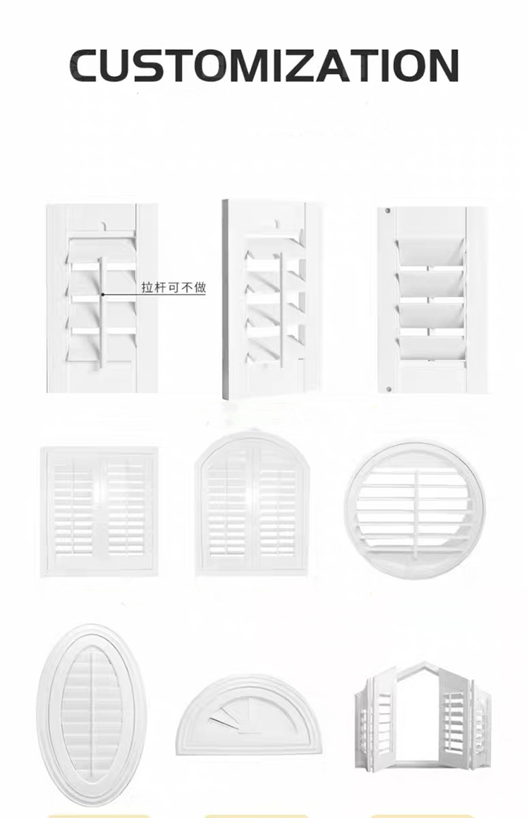 European Style Solid Wood Window Aluminum Louver Exterior Decorative Louvers Window Open for House Application