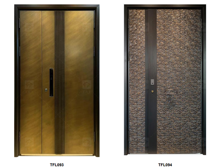Wholesale Best Modern Design Luxury Interior and Exterior Security Doors Waterproof Hot Sale House Exterior Steel Door