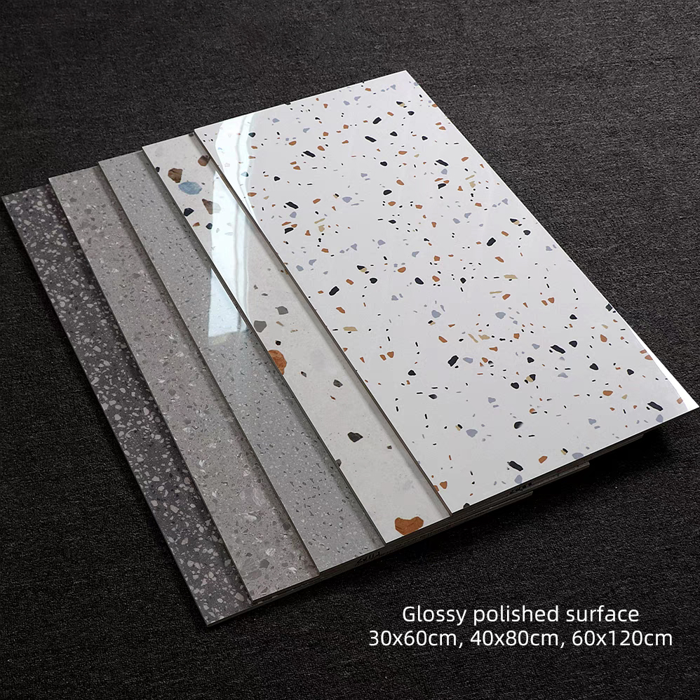 30x60 40x80 Terrazzo Tiles Ceramics for Bathroom and Toilet 12x24 Polished Glazed Kitchen Bathroom Shower Tile Wall and Floor