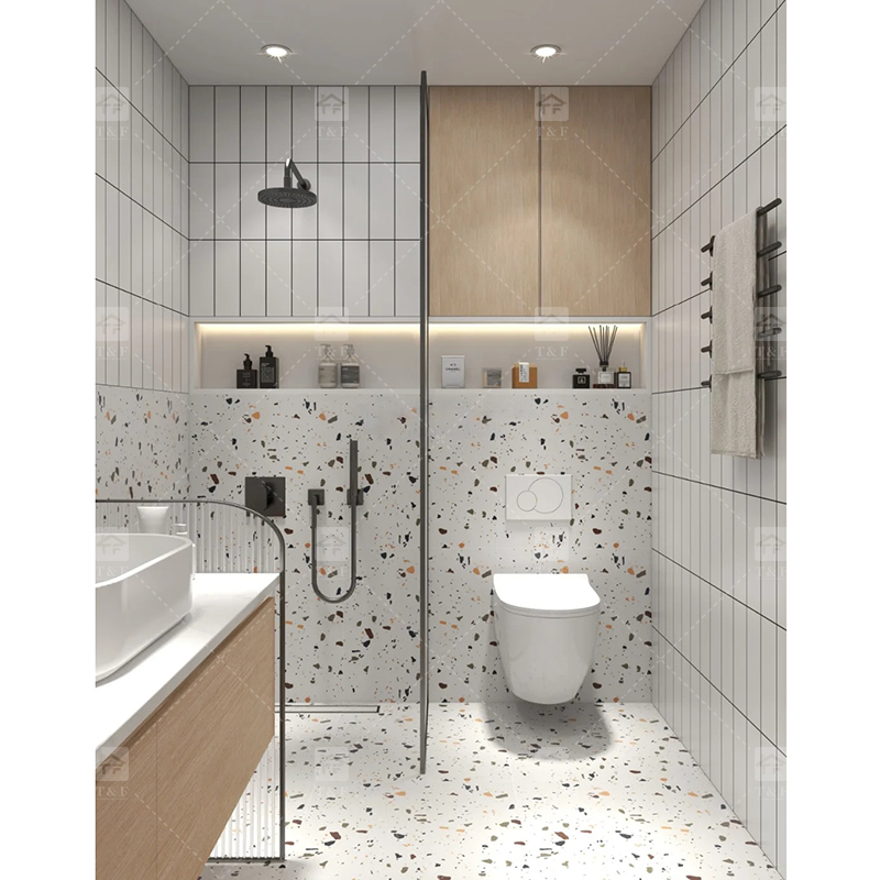 30x60 40x80 Terrazzo Tiles Ceramics for Bathroom and Toilet 12x24 Polished Glazed Kitchen Bathroom Shower Tile Wall and Floor