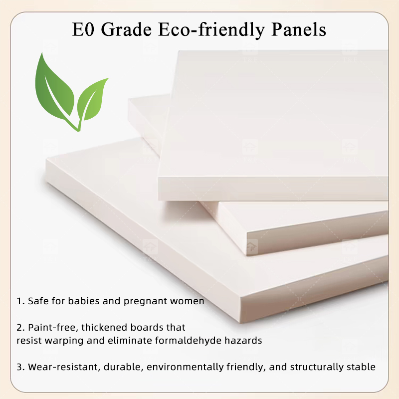 Modern Customized Bedroom Furniture Wooden Glass Door Swing Clothes Storage Wardrobe Cabinet