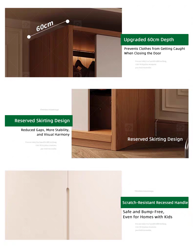 Custom Solid Wood Sliding Door Closet Design Wooden Home Bedroom Furniture Cabinets Clothing Wardrobe