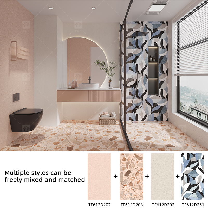 Large Formate 1200 X 600 Mosaic Patterned Porcelain Tile for Hotel Living Room Background Careaux Stone Tiles