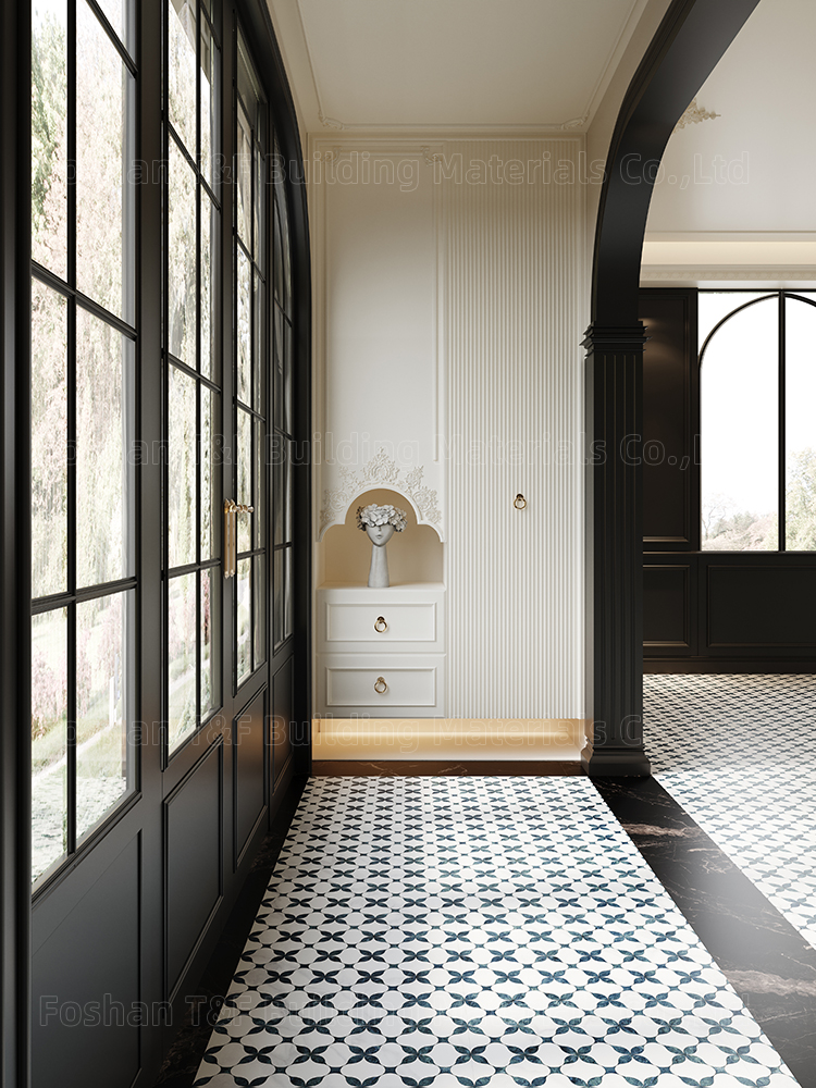 Large Formate 1200 X 600 Mosaic Patterned Porcelain Tile for Hotel Living Room Background Careaux Stone Tiles