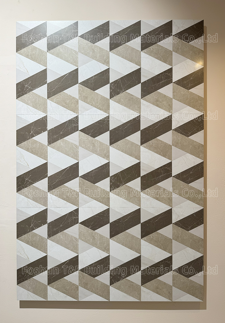 Large Formate 1200 X 600 Mosaic Patterned Porcelain Tile for Hotel Living Room Background Careaux Stone Tiles