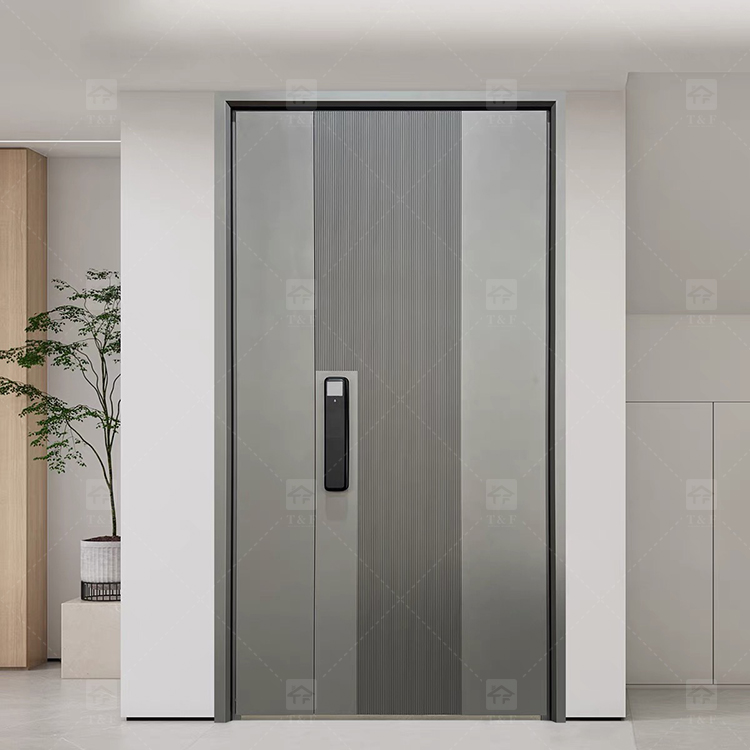 Modern Luxury Aluminum Sliding Entrance Doors Secure Villa Security Entrance Door