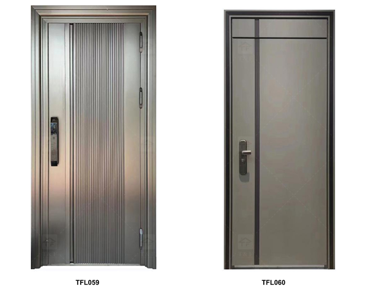 Modern Luxury Aluminum Sliding Entrance Doors Secure Villa Security Entrance Door