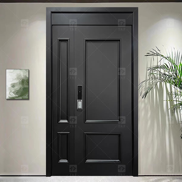 Modern Luxury Aluminum Sliding Entrance Doors Secure Villa Security Entrance Door