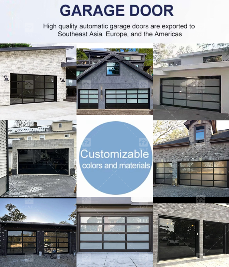 High Quality Modern Insulated Garage Door for Custom Villa & Residential Homes Customizable for Exterior Application