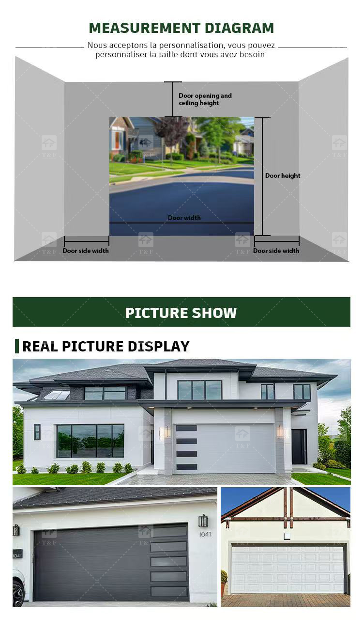 High Quality Modern Insulated Garage Door for Custom Villa & Residential Homes Customizable for Exterior Application