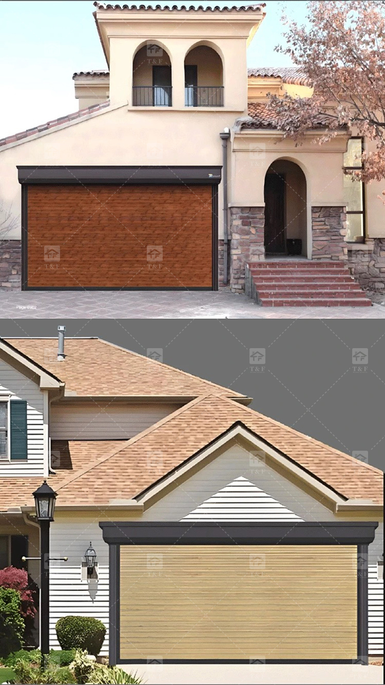 High Quality Modern Insulated Garage Door for Custom Villa & Residential Homes Customizable for Exterior Application