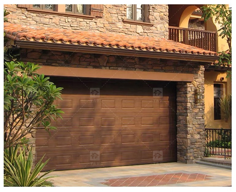Modern Anti-Theft Automatic Aluminum Alloy Garage Door for Homes Exterior Finished Surface Waterproof Feature
