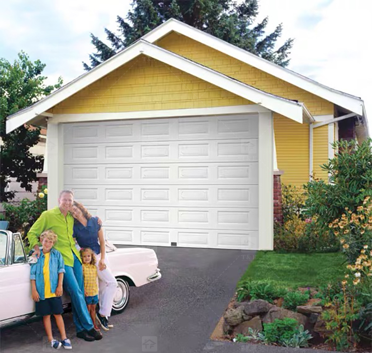 Modern Anti-Theft Automatic Aluminum Alloy Garage Door for Homes Exterior Finished Surface Waterproof Feature