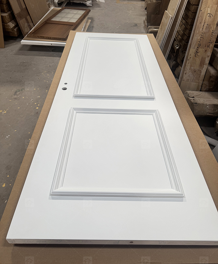 Modern Retro French Interior Glass Wood Door Factory Direct for Home Office Finished Surface for Apartment