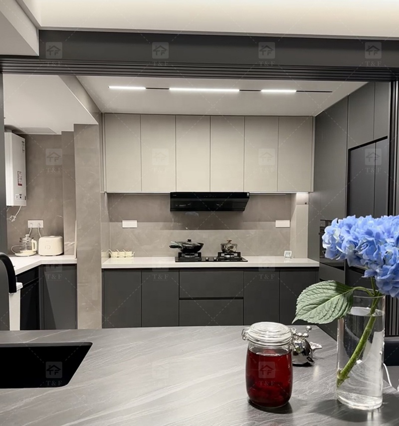 Hot New Modern Style Ready-to-Assemble Kitchen Cabinet Elegant Wardrobe for Kitchen Storage