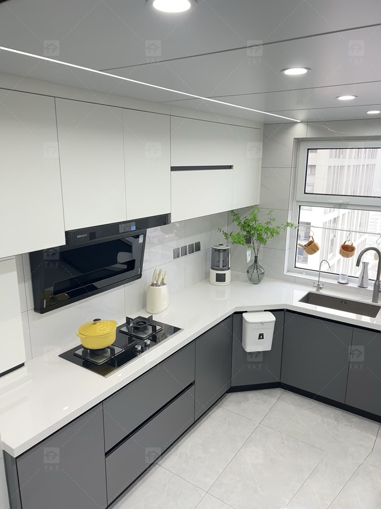 Hot New Modern Style Ready-to-Assemble Kitchen Cabinet Elegant Wardrobe for Kitchen Storage