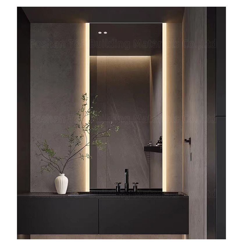 Modern Miroir Intelligent Salle De Bain Touch Switch Rectangle Dimmable Led Smart Vanity Bathroom Mirrors