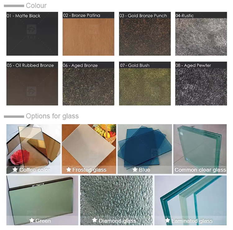 Modern Style High Quality Steel Door Cast Aluminum and Wrought Iron with Waterproof Finished Surface for Villa Application