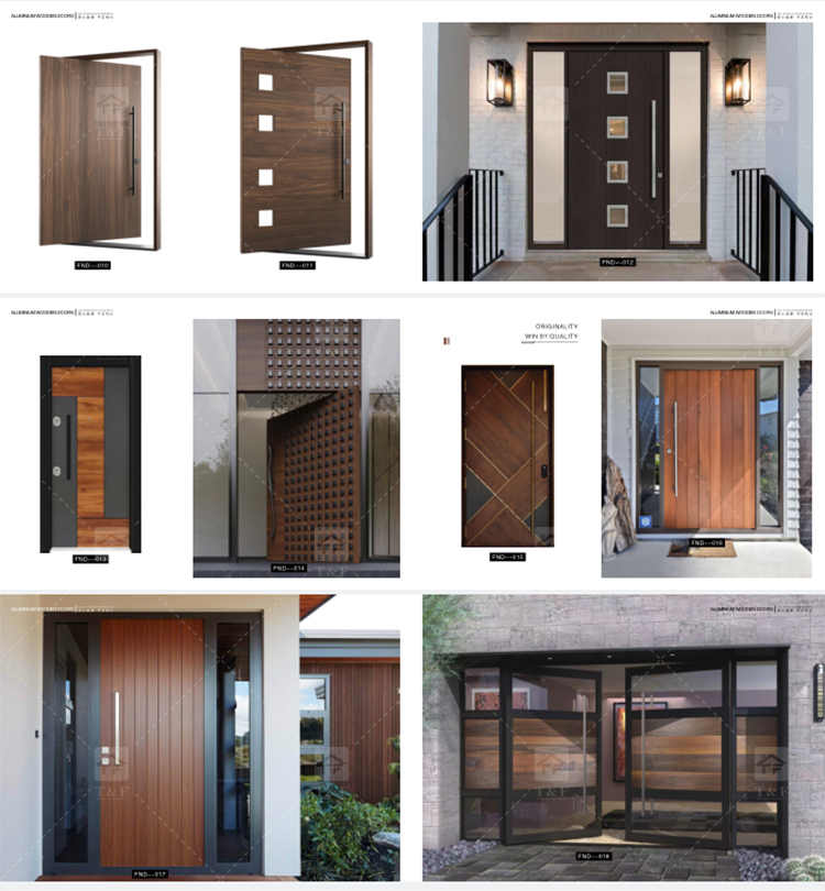 Modern Style High Quality Steel Door Cast Aluminum and Wrought Iron with Waterproof Finished Surface for Villa Application