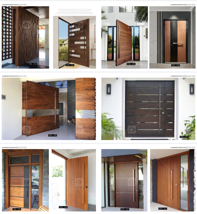 New Design Luxury Double Front Entry Door Home Wrought Iron Double Door for House Villa Door