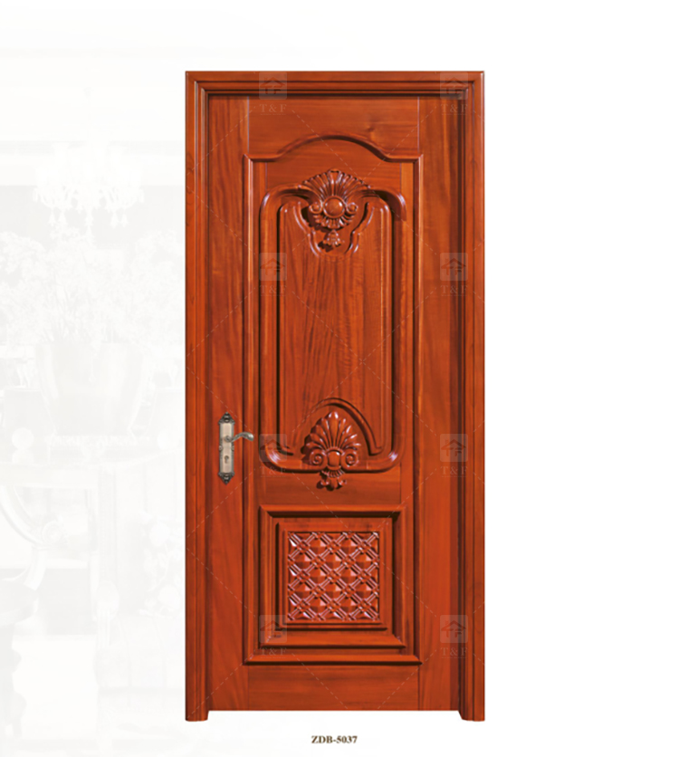 2025 Luxury High Quality Teak Wood Carving Top Head Door Post for Interior Front Door Designs for House Villa Bedroom