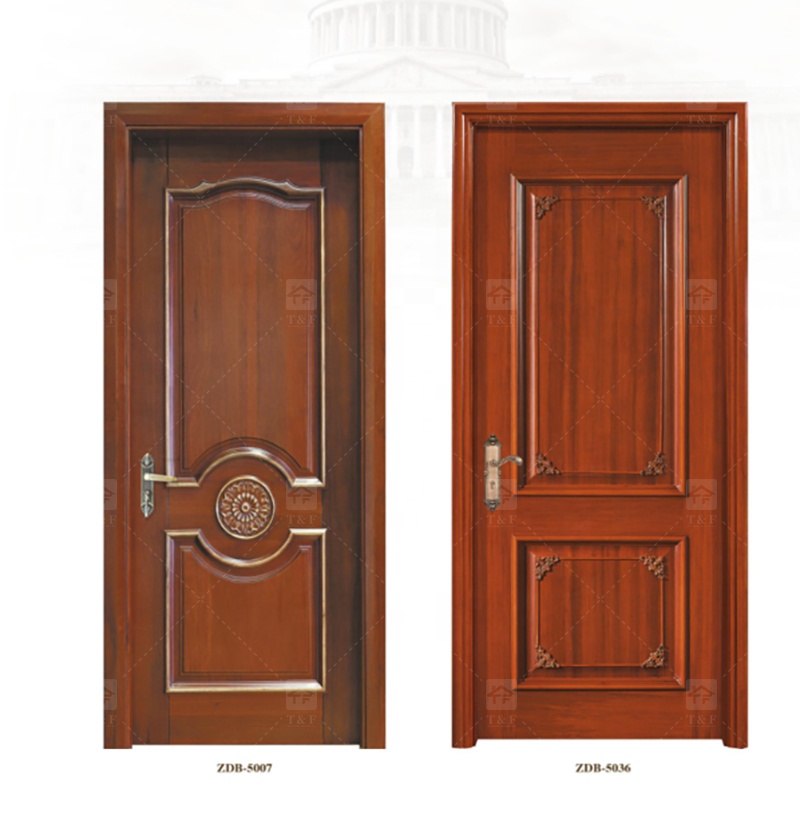 Wholesale Modern Style Solid Wood Door for Apartments Waterproof Interior Feature with Unique Style for Living Room Bedroom