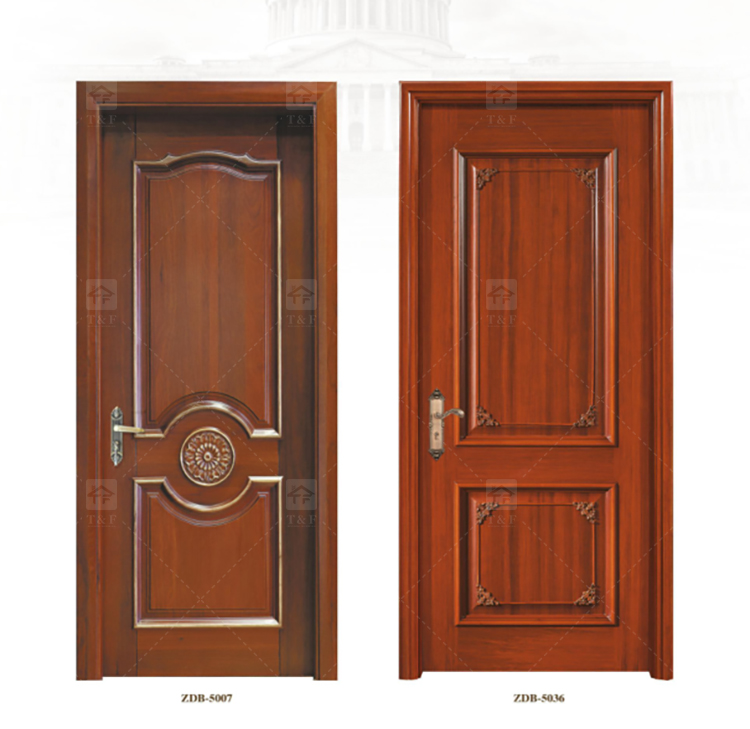 Wholesale Modern Style Solid Wood Door for Apartments Waterproof Interior Feature with Unique Style for Living Room Bedroom