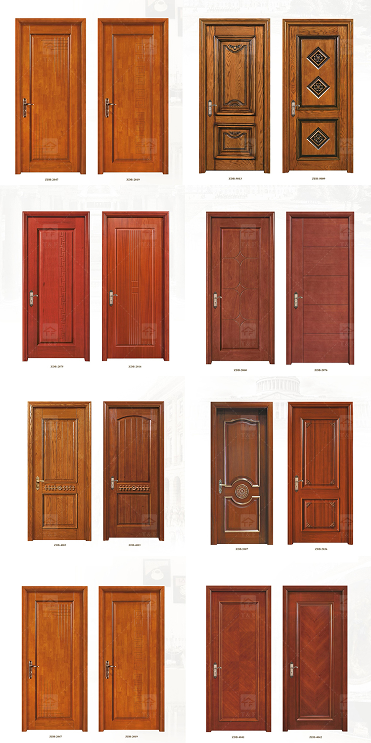 Wholesale Modern Style Solid Wood Door for Apartments Waterproof Interior Feature with Unique Style for Living Room Bedroom
