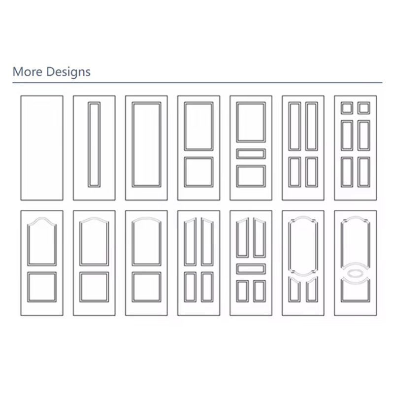 Modern Solid Wood Villa Door Hot Selling Interior Living and Bedroom Door with Carving Technique Finished Surface
