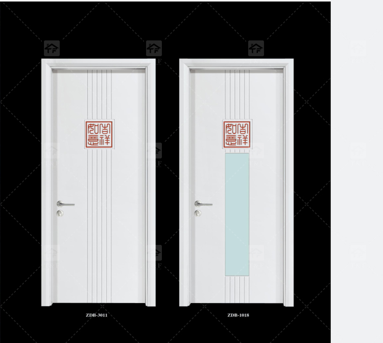 High Quality White Solid Wood Door American Style New Design for Villa House and Projects Interior Use Finished Surface