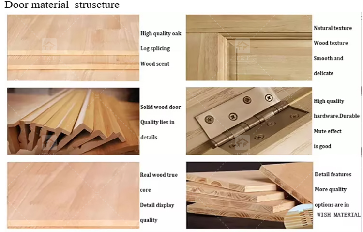 Customized High Quality Modern Wood Front Door Waterproof Exterior Main Entry Security Door Finished Interior Outdoor
