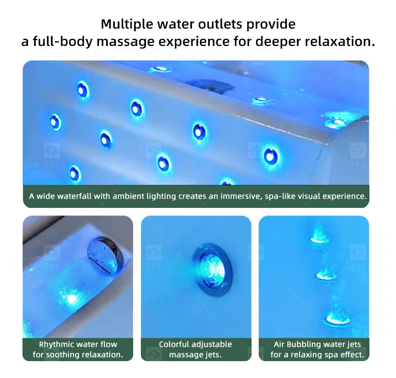 White 2 Person 1900mm Jaccuzie Double Seat Acrylic Whirlpool Free Standing Surf Spa Massage Bathtub for Adult