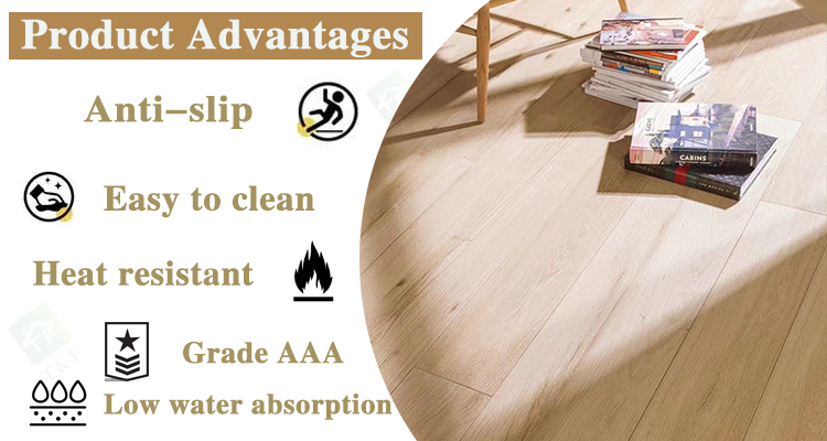 20x120cm Porcelain Wood Look Anti-slip Matte Glazed Full Body Rectified Wooden Floor Tiles for Living Room