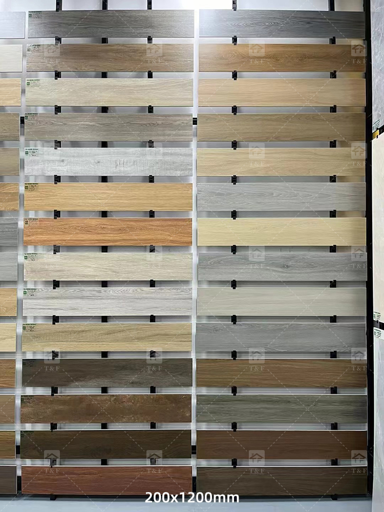 20x120cm Porcelain Wood Look Anti-slip Matte Glazed Full Body Rectified Wooden Floor Tiles for Living Room